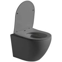 Подвесной безободковый унитаз с сиденьем микролифт Vincea Globo VT1-14SMA