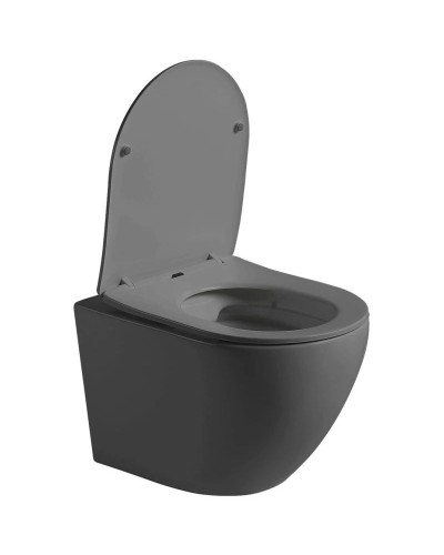 Подвесной безободковый унитаз с сиденьем микролифт Vincea Globo VT1-14SMA