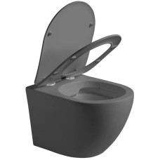 Подвесной безободковый унитаз с сиденьем микролифт Vincea Globo VT1-14SMA