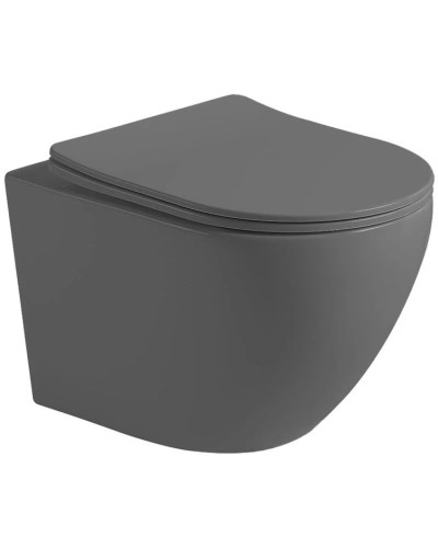 Подвесной безободковый унитаз с сиденьем микролифт Vincea Globo VT1-14SMA