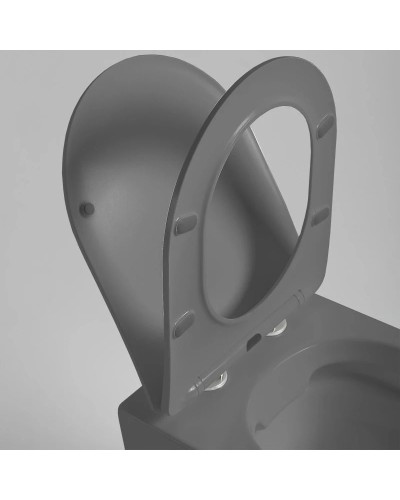 Подвесной безободковый унитаз с сиденьем микролифт Vincea Globo VT1-14SMA