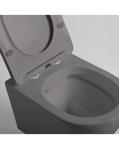 Подвесной безободковый унитаз с сиденьем микролифт Vincea Globo VT1-14SMA