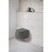 Подвесной безободковый унитаз с сиденьем микролифт Vincea Globo VT1-14SMA