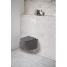 Подвесной безободковый унитаз с сиденьем микролифт Vincea Globo VT1-14SMA