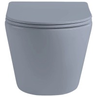 Подвесной безободковый унитаз с сиденьем микролифт Vincea Globo VT1-14SMO