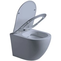 Подвесной безободковый унитаз с сиденьем микролифт Vincea Globo VT1-14SMO