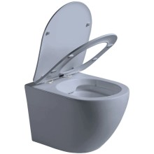 Подвесной безободковый унитаз с сиденьем микролифт Vincea Globo VT1-14SMO