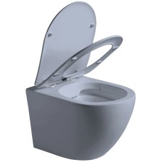 Подвесной безободковый унитаз с сиденьем микролифт Vincea Globo VT1-14SMO