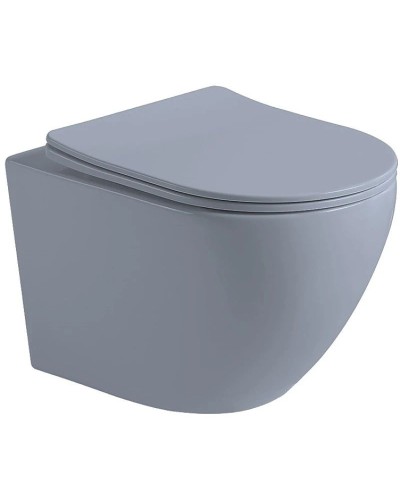 Подвесной безободковый унитаз с сиденьем микролифт Vincea Globo VT1-14SMO