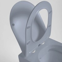 Подвесной безободковый унитаз с сиденьем микролифт Vincea Globo VT1-14SMO