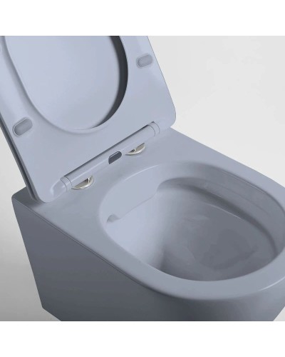 Подвесной безободковый унитаз с сиденьем микролифт Vincea Globo VT1-14SMO