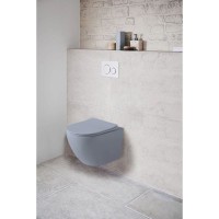 Подвесной безободковый унитаз с сиденьем микролифт Vincea Globo VT1-14SMO