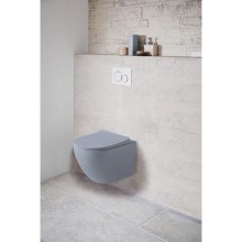 Подвесной безободковый унитаз с сиденьем микролифт Vincea Globo VT1-14SMO