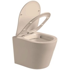 Подвесной безободковый унитаз с сиденьем микролифт Vincea Piatti VT1-11SMC