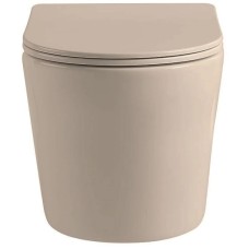 Подвесной безободковый унитаз с сиденьем микролифт Vincea Piatti VT1-11SMC