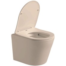 Подвесной безободковый унитаз с сиденьем микролифт Vincea Piatti VT1-11SMC