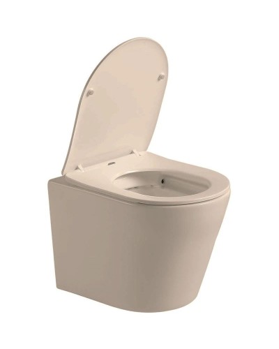 Подвесной безободковый унитаз с сиденьем микролифт Vincea Piatti VT1-11SMC