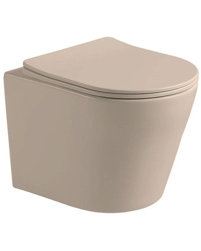 Подвесной безободковый унитаз с сиденьем микролифт Vincea Piatti VT1-11SMC