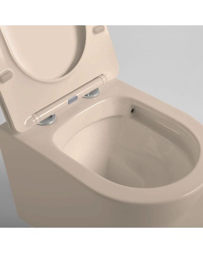 Подвесной безободковый унитаз с сиденьем микролифт Vincea Piatti VT1-11SMC