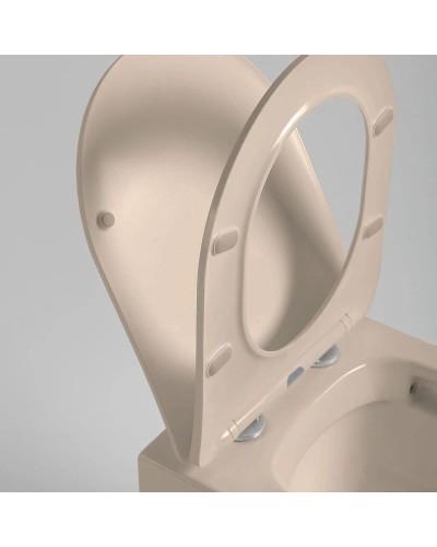 Подвесной безободковый унитаз с сиденьем микролифт Vincea Piatti VT1-11SMC