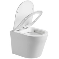 Подвесной безободковый унитаз с сиденьем микролифт Vincea Piatti VT1-11S