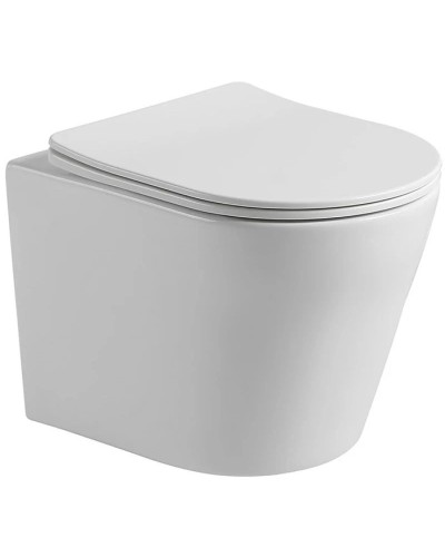 Подвесной безободковый унитаз с сиденьем микролифт Vincea Piatti VT1-11S