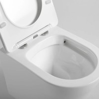 Подвесной безободковый унитаз с сиденьем микролифт Vincea Piatti VT1-11S