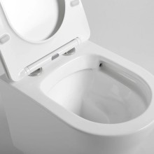 Подвесной безободковый унитаз с сиденьем микролифт Vincea Piatti VT1-11S