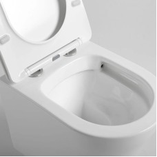 Подвесной безободковый унитаз с сиденьем микролифт Vincea Piatti VT1-11S