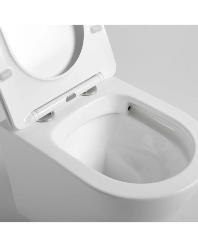 Подвесной безободковый унитаз с сиденьем микролифт Vincea Piatti VT1-11S