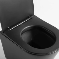 Подвесной безободковый унитаз с сиденьем микролифт Vincea Piatti VT1-11SMB