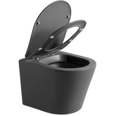 Подвесной безободковый унитаз с сиденьем микролифт Vincea Piatti VT1-11SMA