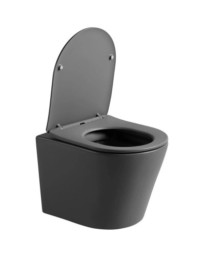 Подвесной безободковый унитаз с сиденьем микролифт Vincea Piatti VT1-11SMA