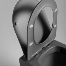 Подвесной безободковый унитаз с сиденьем микролифт Vincea Piatti VT1-11SMA