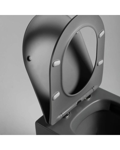 Подвесной безободковый унитаз с сиденьем микролифт Vincea Piatti VT1-11SMA