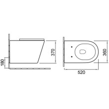 Унитаз подвесной Vincea Piatti VT1-11MG безободковый, с сиденьем микролифт, серый матовый