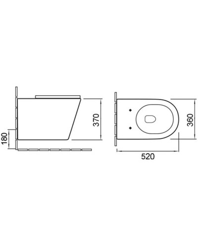 Унитаз подвесной Vincea Piatti VT1-11MG безободковый, с сиденьем микролифт, серый матовый