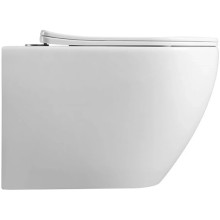 Унитаз подвесной Vincea Esse VT1-211 безободковый, с сиденьем микролифт, белый