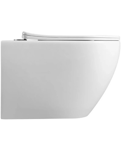 Унитаз подвесной Vincea Esse VT1-211 безободковый, с сиденьем микролифт, белый