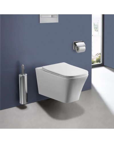 Унитаз подвесной Vincea Cool VT1-210 безободковый, с сиденьем микролифт, белый