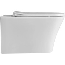 Унитаз подвесной Vincea Cool VT1-210 безободковый, с сиденьем микролифт, белый