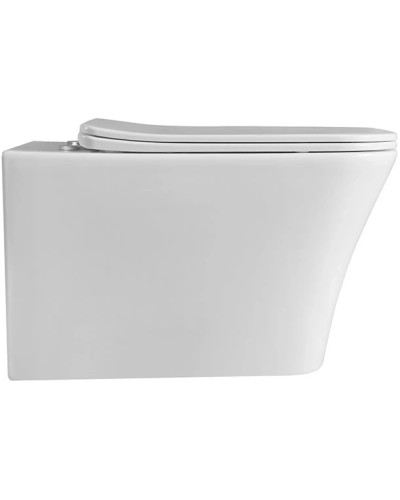 Унитаз подвесной Vincea Cool VT1-210 безободковый, с сиденьем микролифт, белый