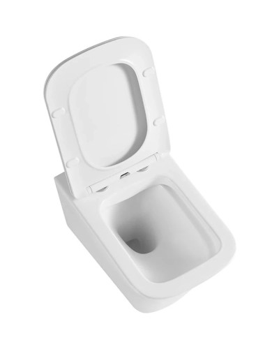 Унитаз подвесной Vincea Cool VT1-210 безободковый, с сиденьем микролифт, белый