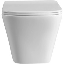 Унитаз подвесной Vincea Cool VT1-210 безободковый, с сиденьем микролифт, белый