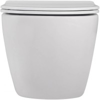 Подвесной безободковый унитаз с сиденьем микролифт Abber Bequem AC1100MW