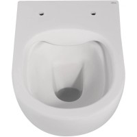 Подвесной безободковый унитаз с сиденьем микролифт Abber Bequem AC1100MW