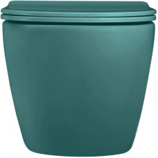 Подвесной безободковый унитаз с сиденьем микролифт Abber Bequem AC1101MBG