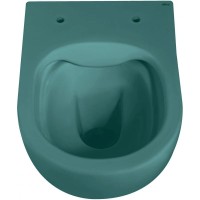 Подвесной безободковый унитаз с сиденьем микролифт Abber Bequem AC1101MBG