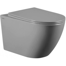 Подвесной безободковый унитаз с сиденьем микролифт Abber Bequem AC1103MG