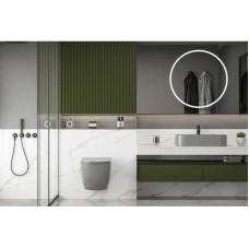 Подвесной безободковый унитаз с сиденьем микролифт Abber Bequem AC1103MG